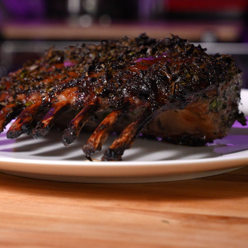 Mint and Rosemary Crusted Lamb Chops