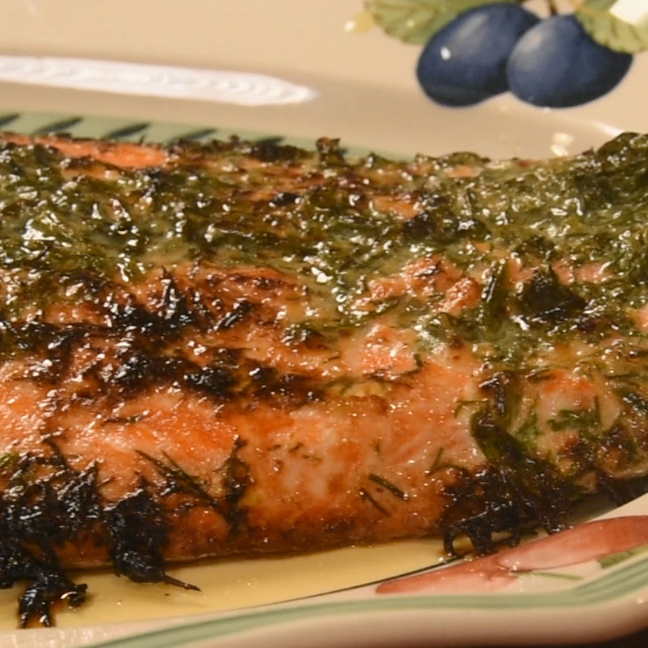 Wild Caught Salmon Lemon Dill Sauce