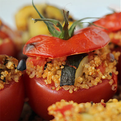 Vegan Stuffed Tomatoes, Yemista